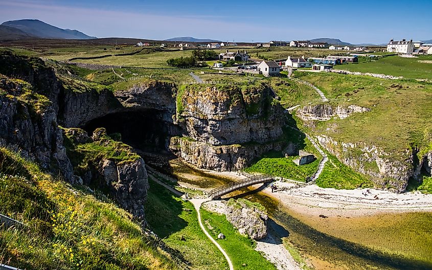 Smoo Cave near Durness in the Scottish Highlands