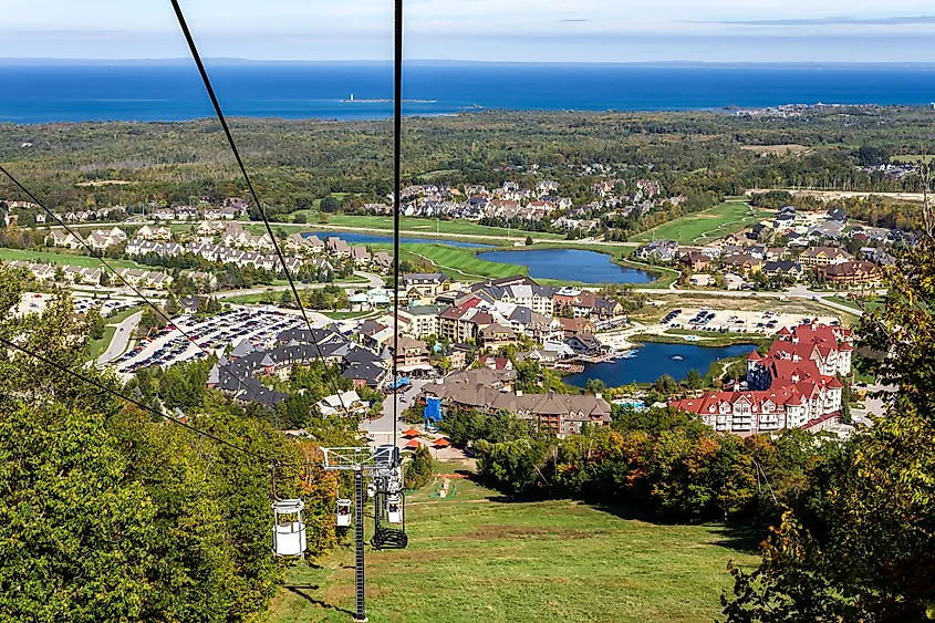 Overlooking Collingwood, Ontario.