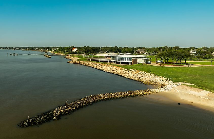 Sylvan Beach Park Pavilion in La Porte, Texas. 