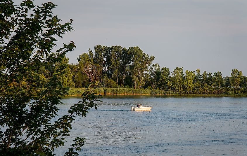 Pleasure Boating on the south Detroit River