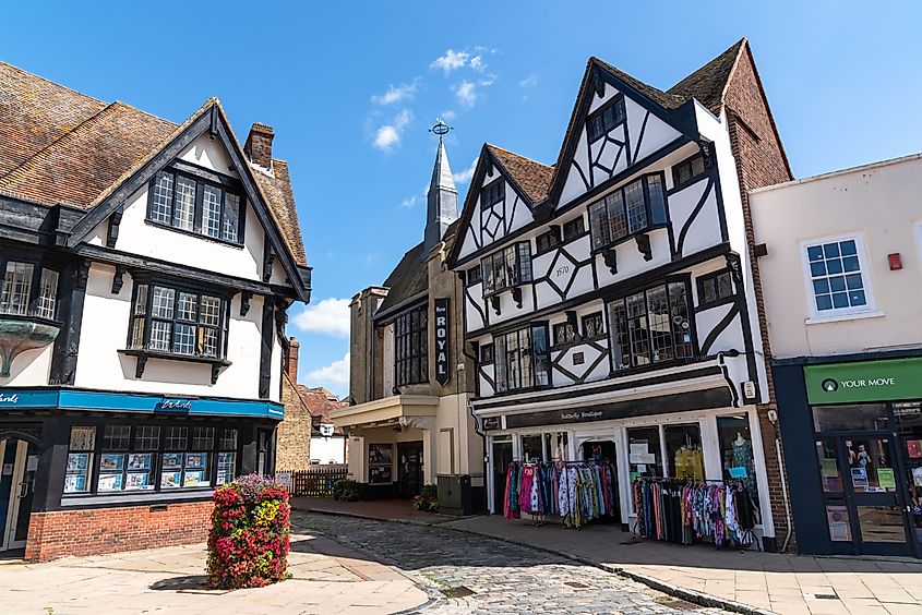 Historic buildings in Faversham, Kent, UK
