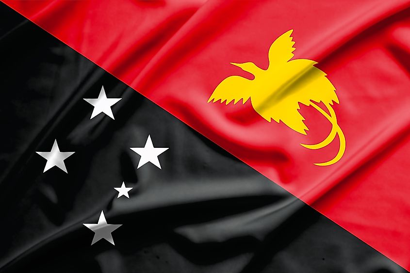 National flag of Papua New Guinea