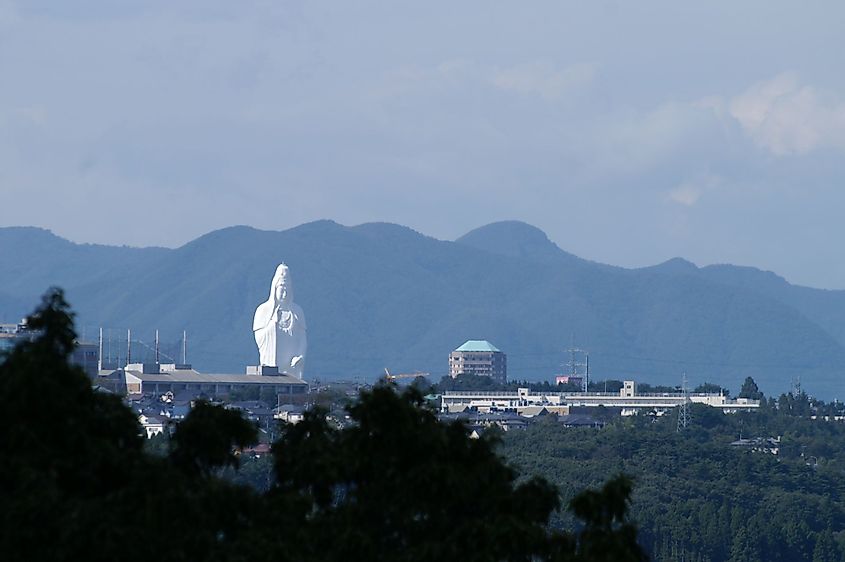 A view of Sendai Daikannon in Sendai city, Japan