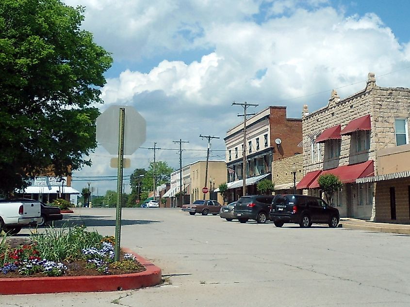 Downtown Ozark, Arkansas. 