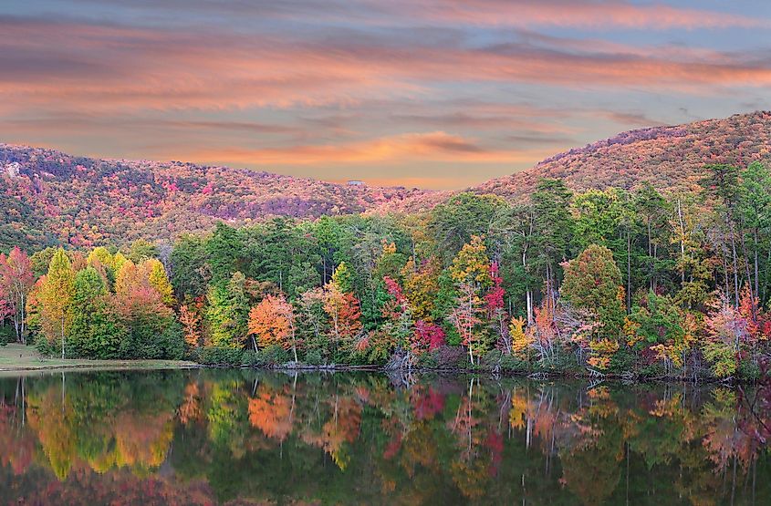 Cheaha Lake in Cheaha State Park, Alabama