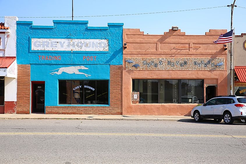 Mountainair in New Mexico, historic downtown, USA. Editorial credit: Traveller70 / Shutterstock.com