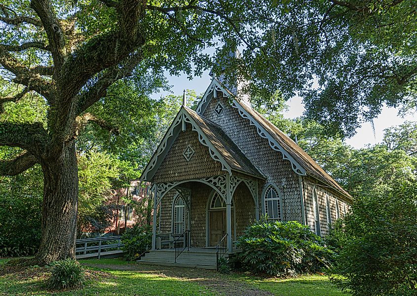 Historic St. James-Santee Episcopal Church in McClellanville, South Carolina