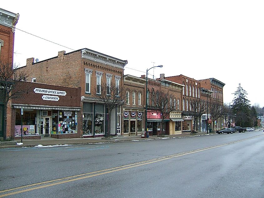 Main street in Manchester, Michigan
