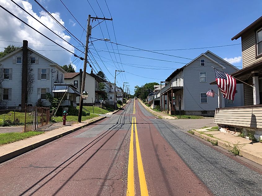 Hudsondale Street in Summit Hill.