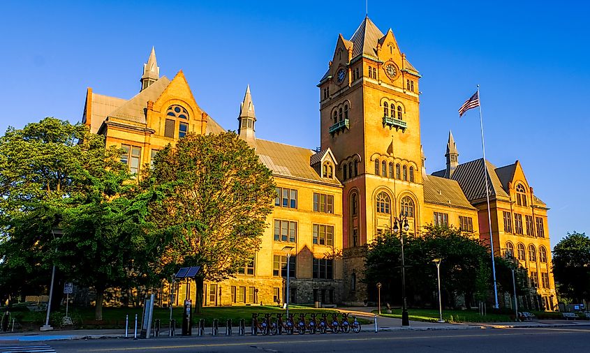 Wayne State University in Midtown, Detroit, Michigan