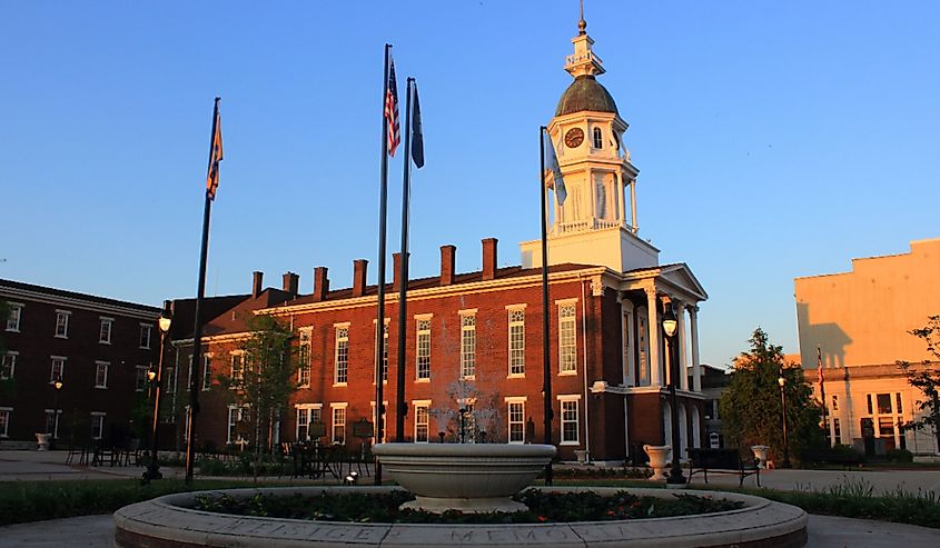 Boyle county court house in Danville, Kentucky