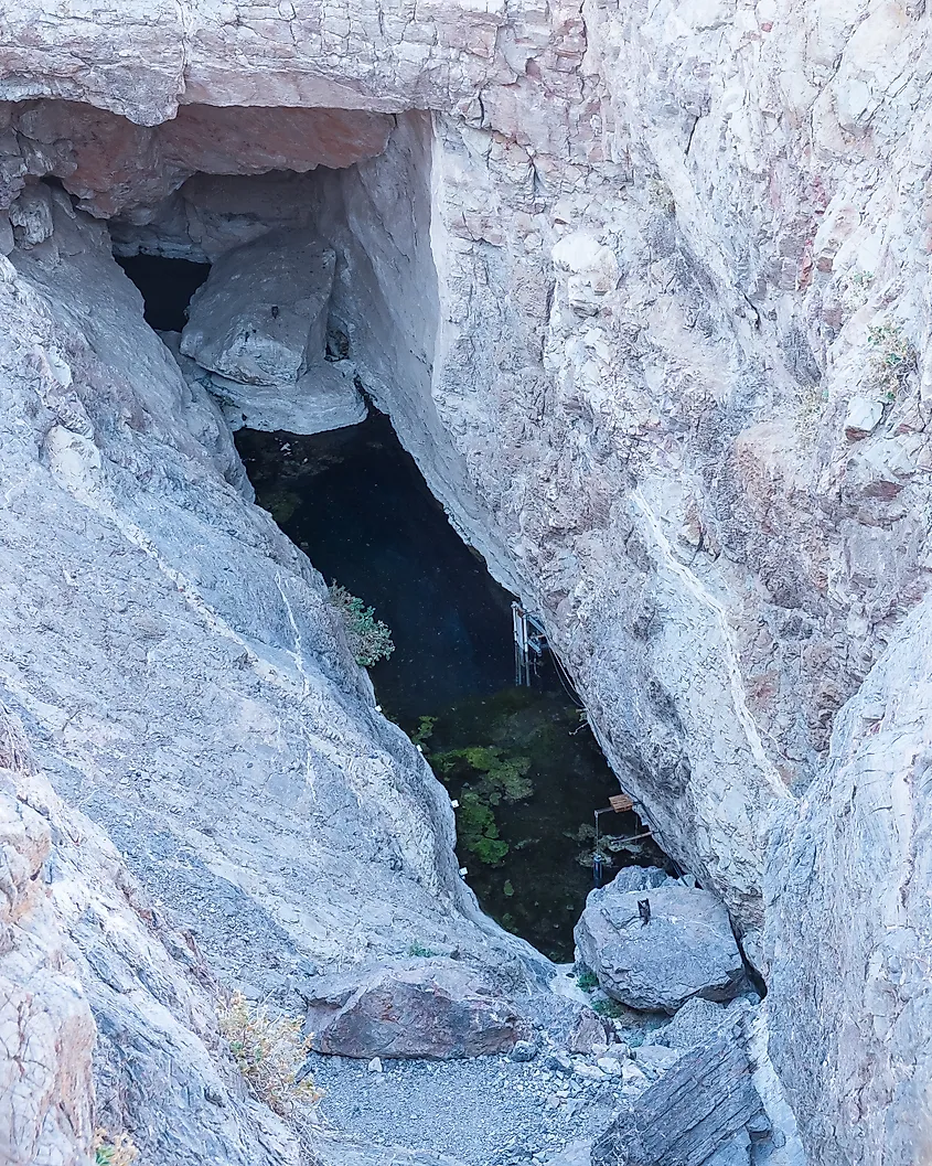The Devil's Hole in the Death Valley National Park, Nevada.