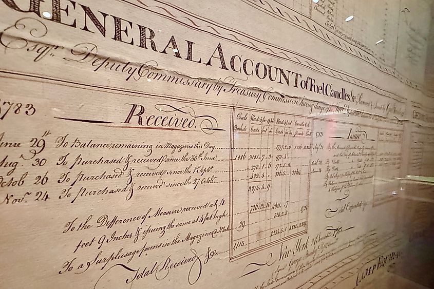 Ledgers show British expenses Image credit Bryan Dearsley