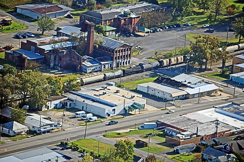 Fort Payne, Alabama Aerial View.