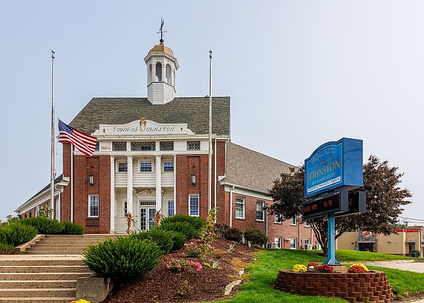 The Town Hall in Johnston, Rhode Island