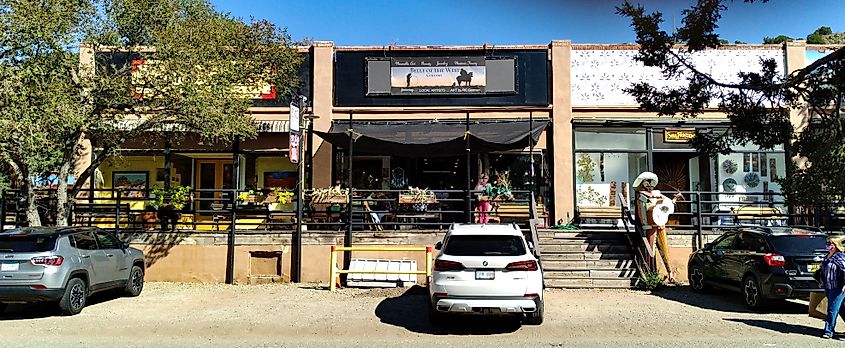 A gallery in downtown Madrid, New Mexico.