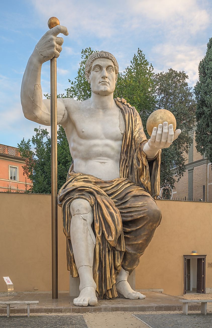 Reconstructed version of the Colossus of Constantine at the Capitoline Museum