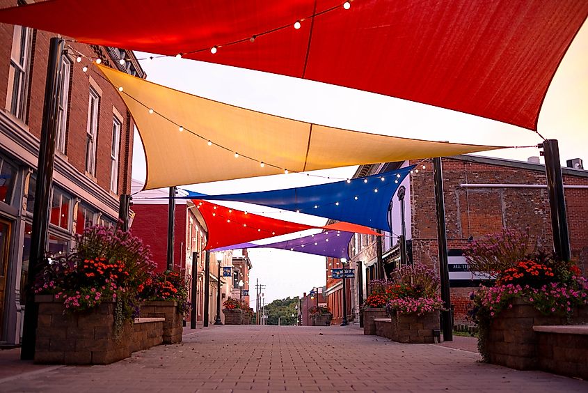 The City of Shelbyville’s redesign of Sixth Street is in the heart of the Historic District.