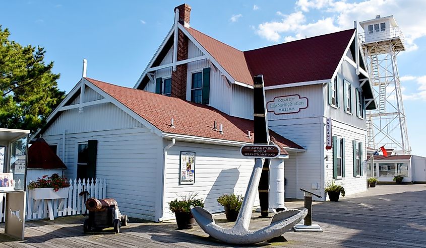 Life-Saving Station Museum in Ocean City, Maryland.