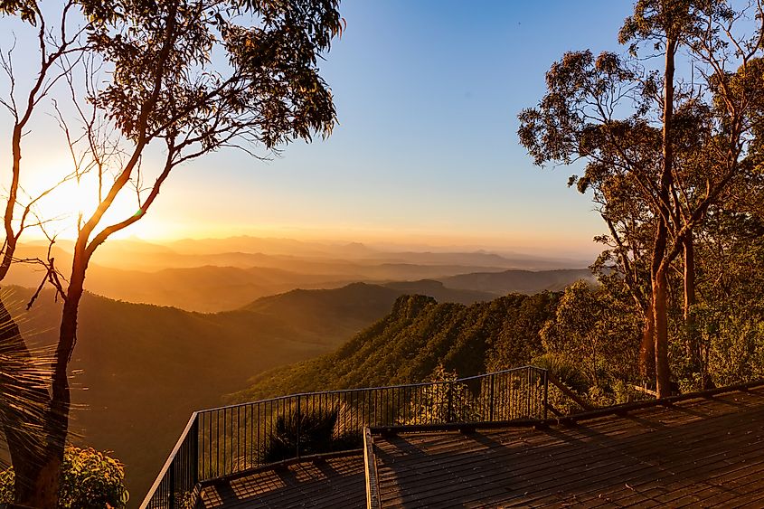 Gold Coast hinterland in Queensland, Australia.