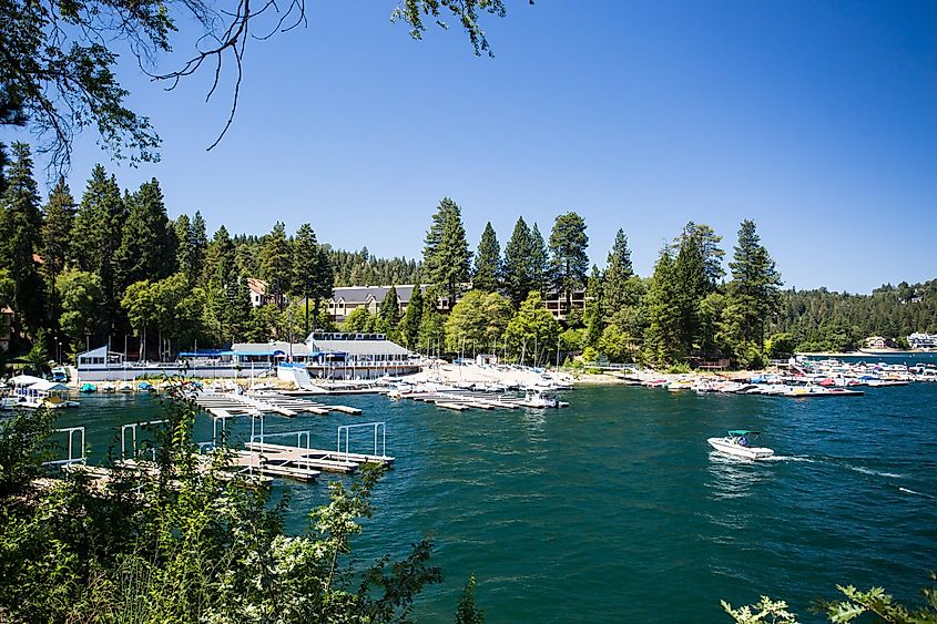 The stunning Lake Arrowhead in California.