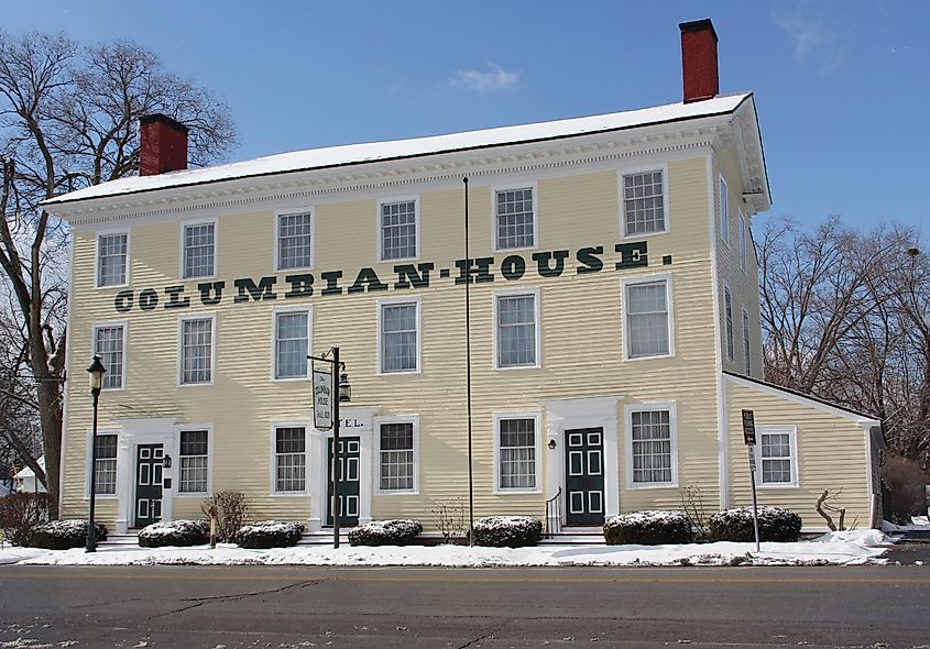 The Columbian House, a historical building in Waterville, Ohio.