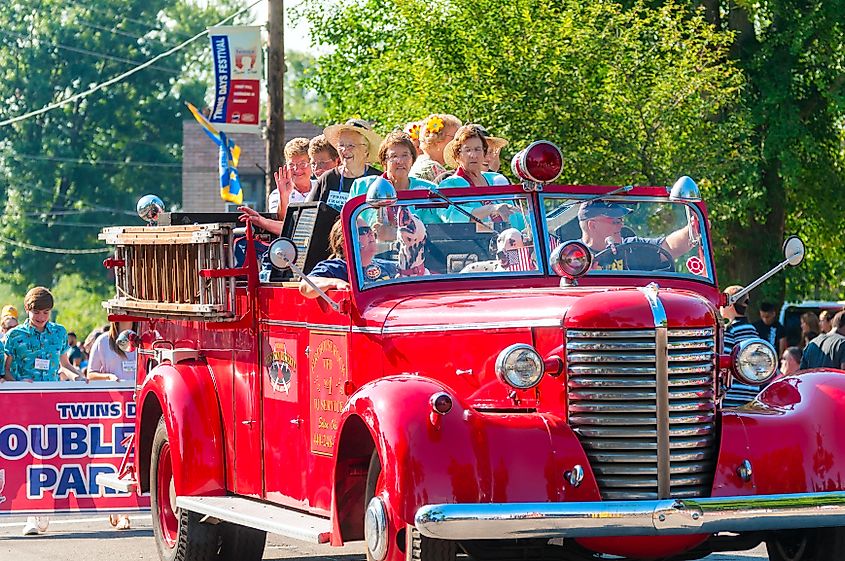 Double Take Parade in Twinsburg, Ohio.