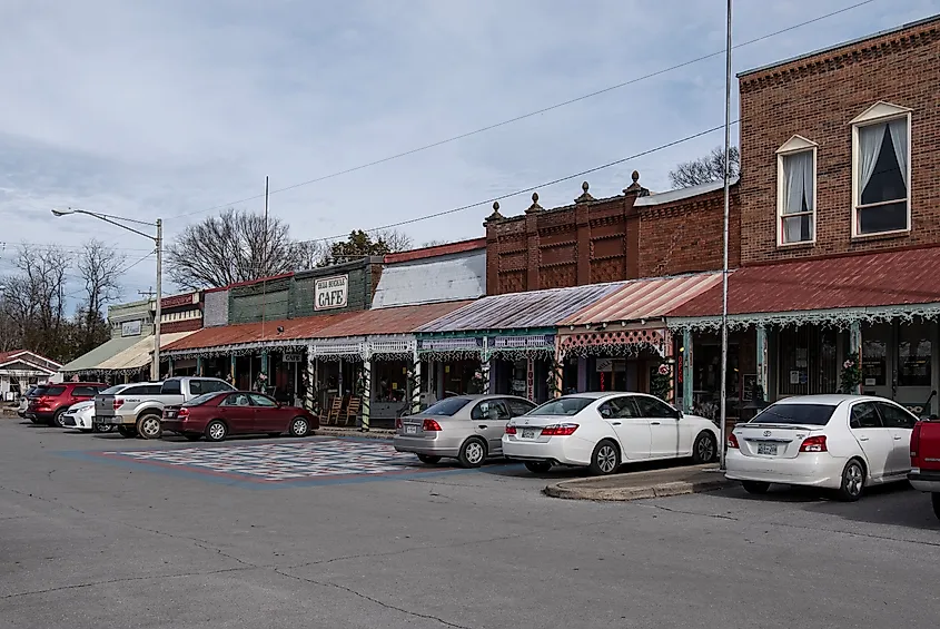 Downtown Bell Buckle, Tennessee.