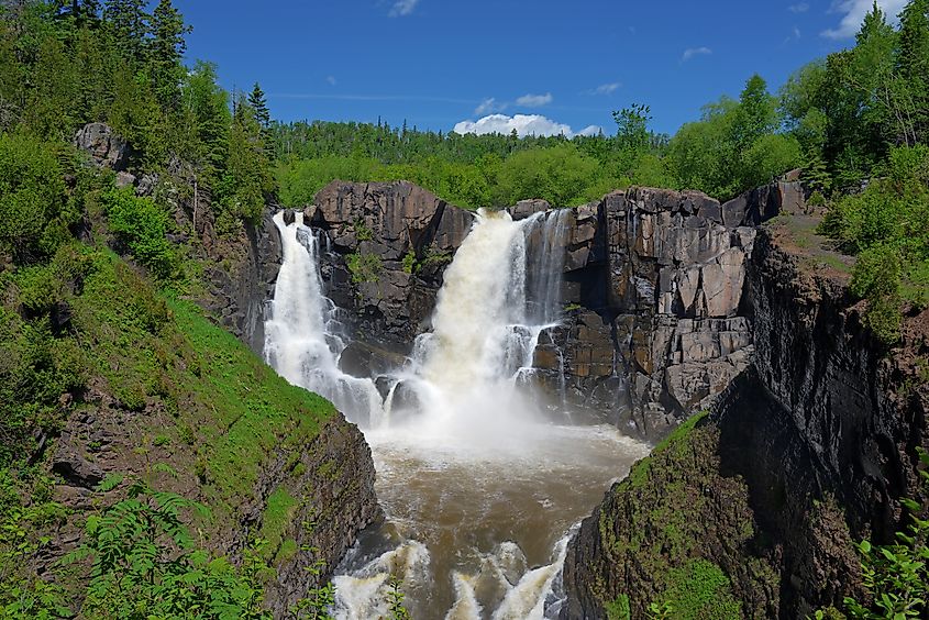 High falls at Grand Portage State Park, Minnesota.