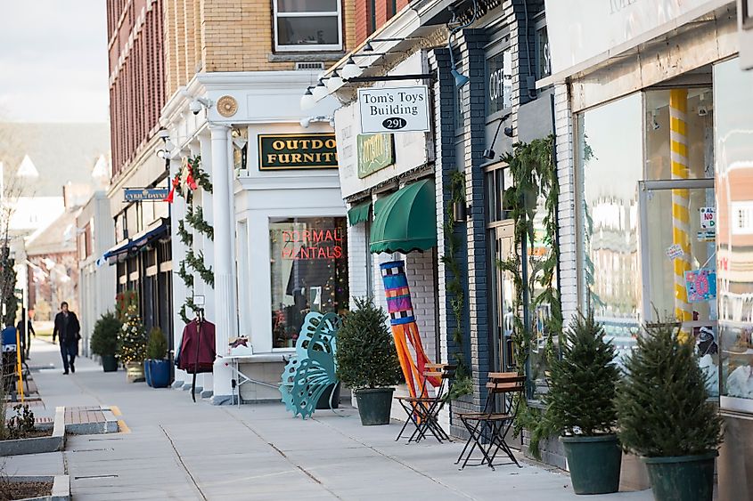 Downtown Great Barrington, Massachusetts, in the Berkshires