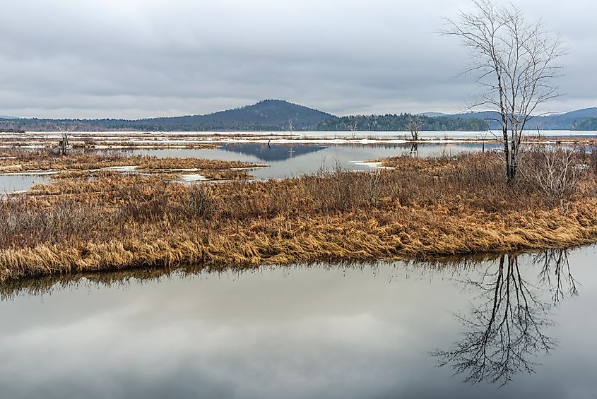 Tupper Lake in the Adirondack Mountains, New York