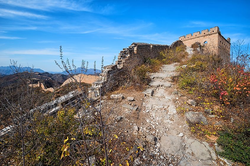 Great wall of china ruins