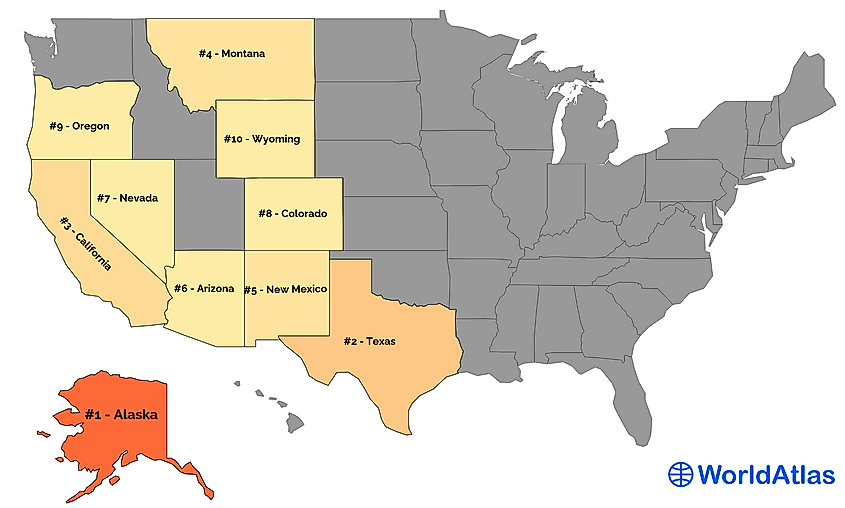 10 largest US States