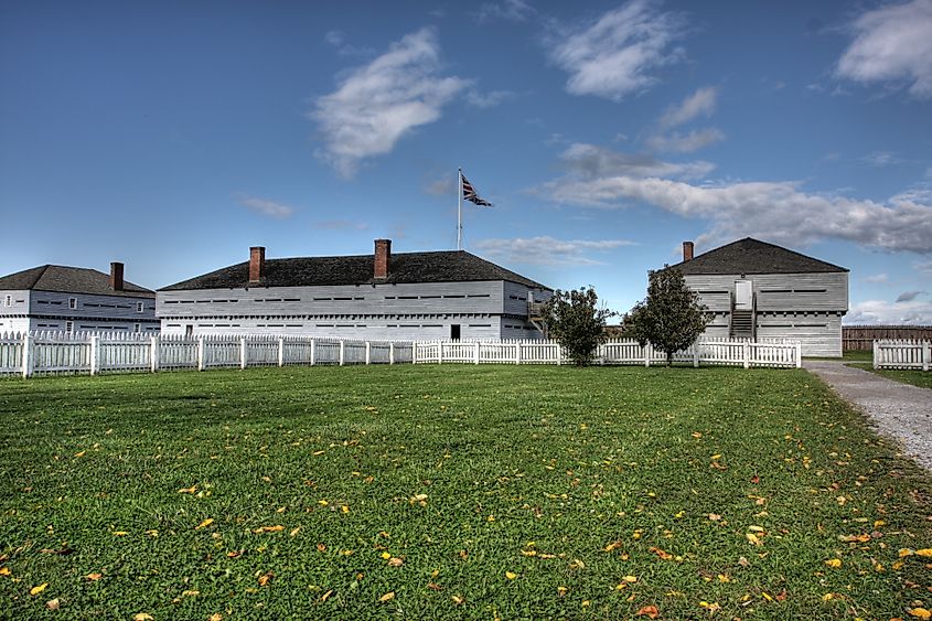 Fort George National Historic Site, a historic military structure at Niagara-on-the-Lake, Ontario
