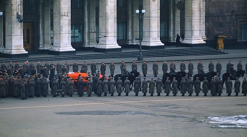 Stalin's funeral procession.