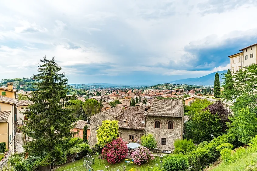 Charming architecture of Spoleto, Umbria, Italy