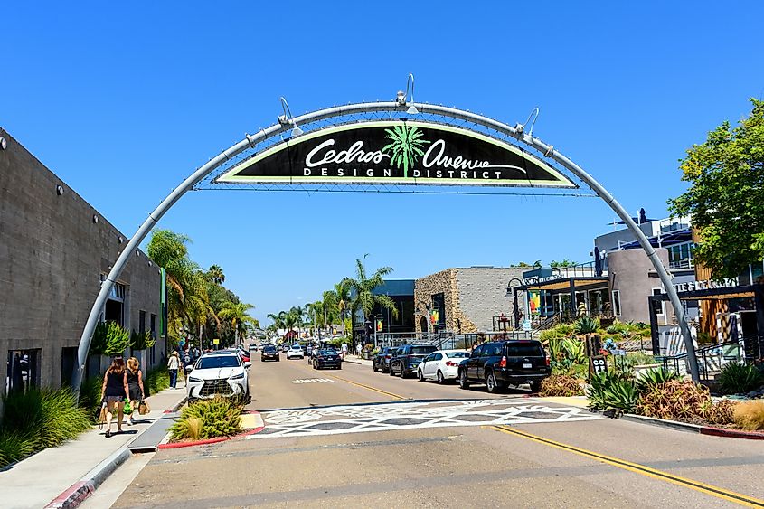 The Designer District in Solana Beach, California. Image credit: Michael Vi / Shutterstock.com.