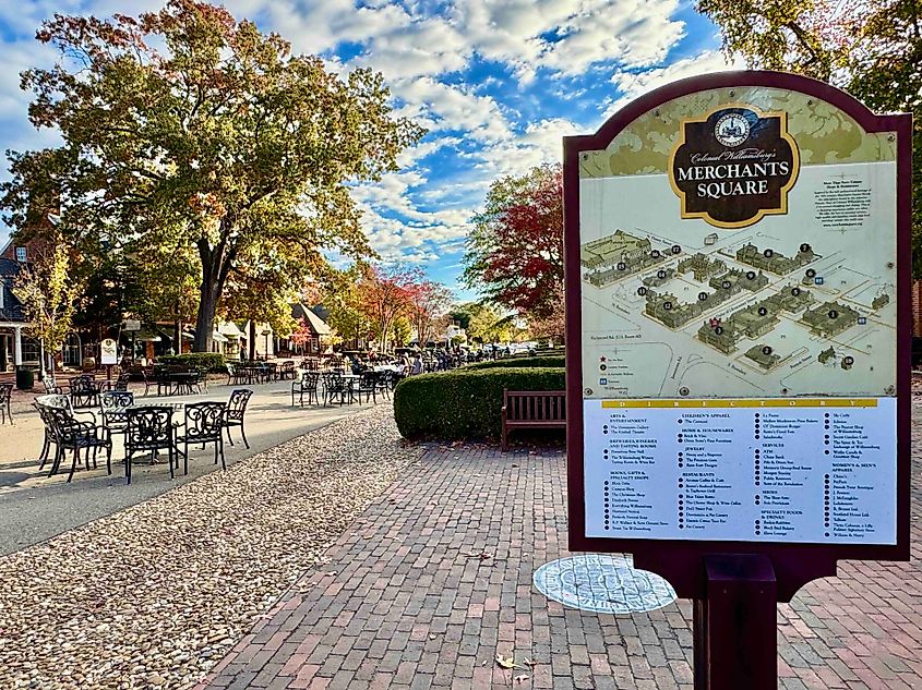 Merchants Square in Colonial Williamsburg photo by Bryan Dearsley