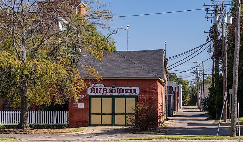 1927 Flood Museum in the small town of Greenville in Mississippi