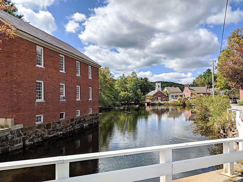 Canal running through Harrisville, New Hampshire