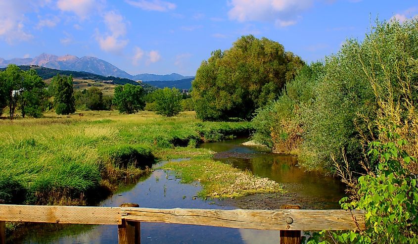 A river in Huntsville, Utah.