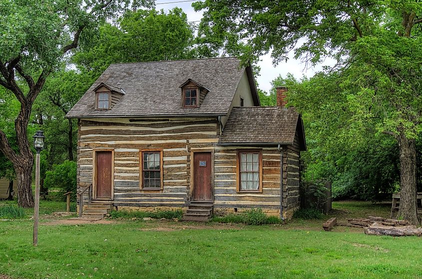 Munger House at Wichita's Old Cowtown Museum. 