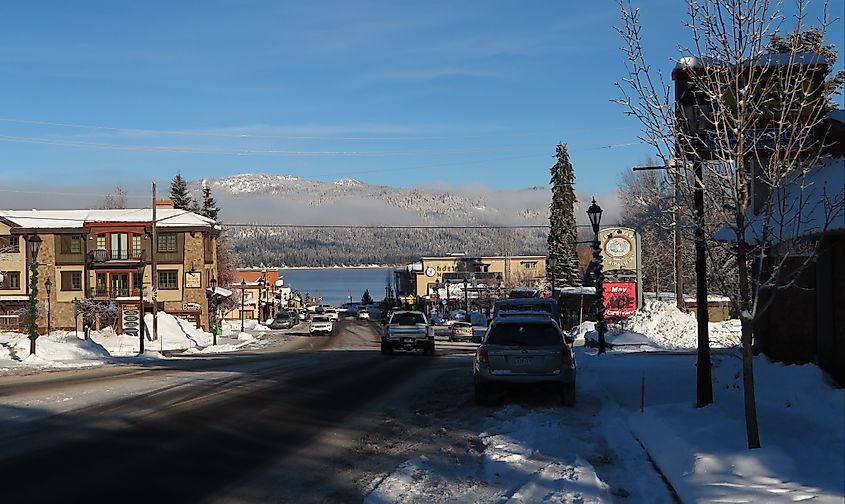 The beautiful town of McCall, Idaho.