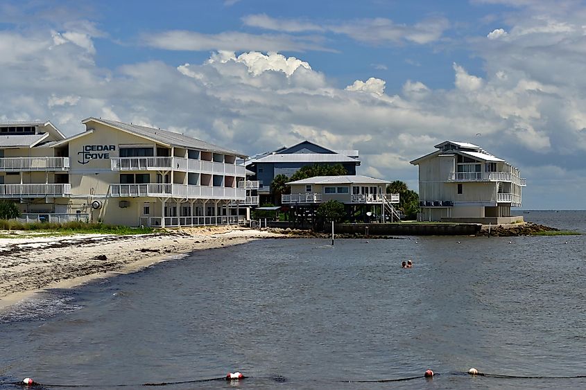 The small town of Cedar Key, Florida