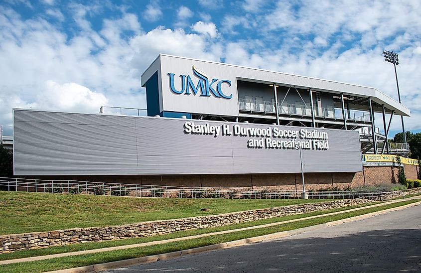 UMKC's Stanley H. Durwood Soccer Stadium and Recreational Field, also known as Durwood Soccer Stadium and DSSRF, via Tyger Ligon / Shutterstock.com