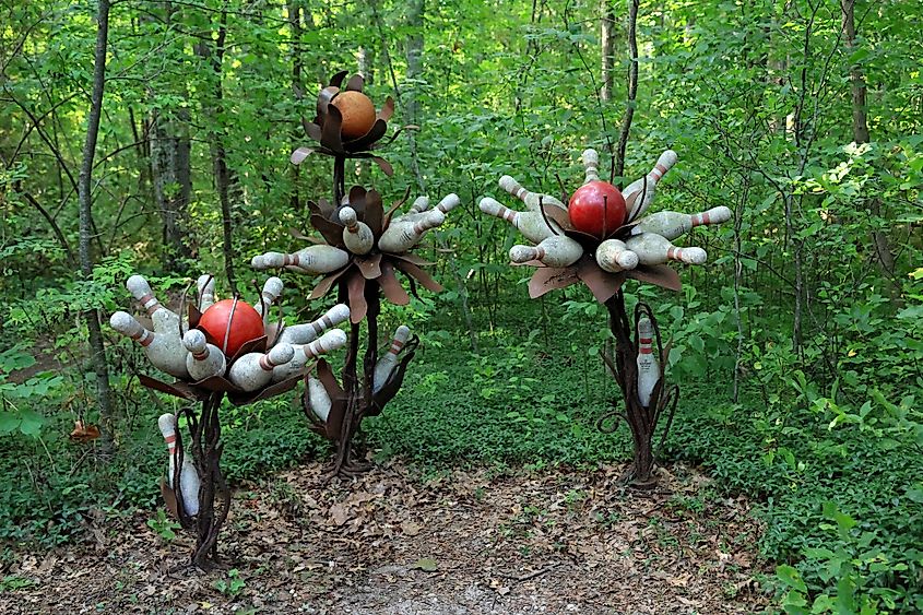 The Walk of Art is an outdoor sculpture gallery in Elk Rapids, Michigan