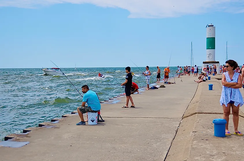 Holland State Park on Lake Michigan
