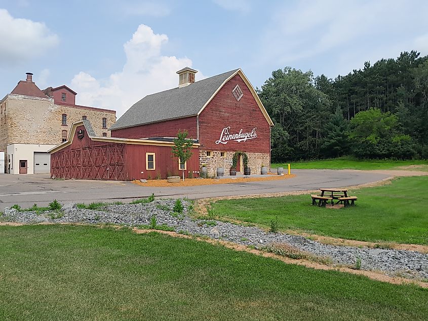 Chippewa Falls, WIUSA-July 21st,2024: Photos of the Leinenkugels Brewery during a facility ground tour.