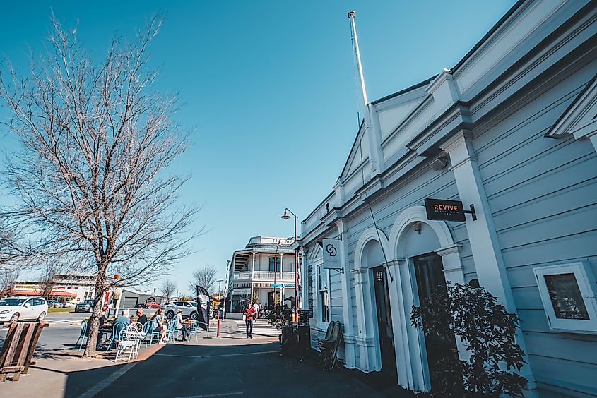 Street view of Martinborough, New Zealand