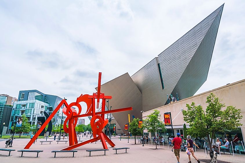 Denver Art Museum on a sunny day